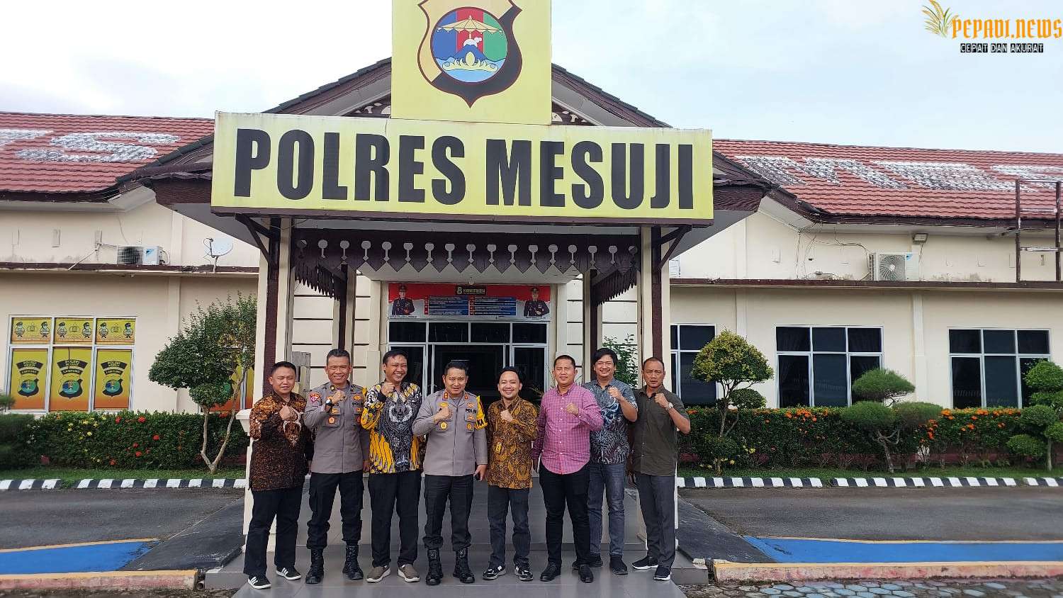 Kapolres Mesuji Menerima kunjungan Dari Plt. Kepala Kantor Petanahan Kabupaten Mesuji.